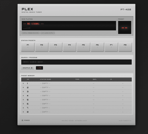 The configuration UI